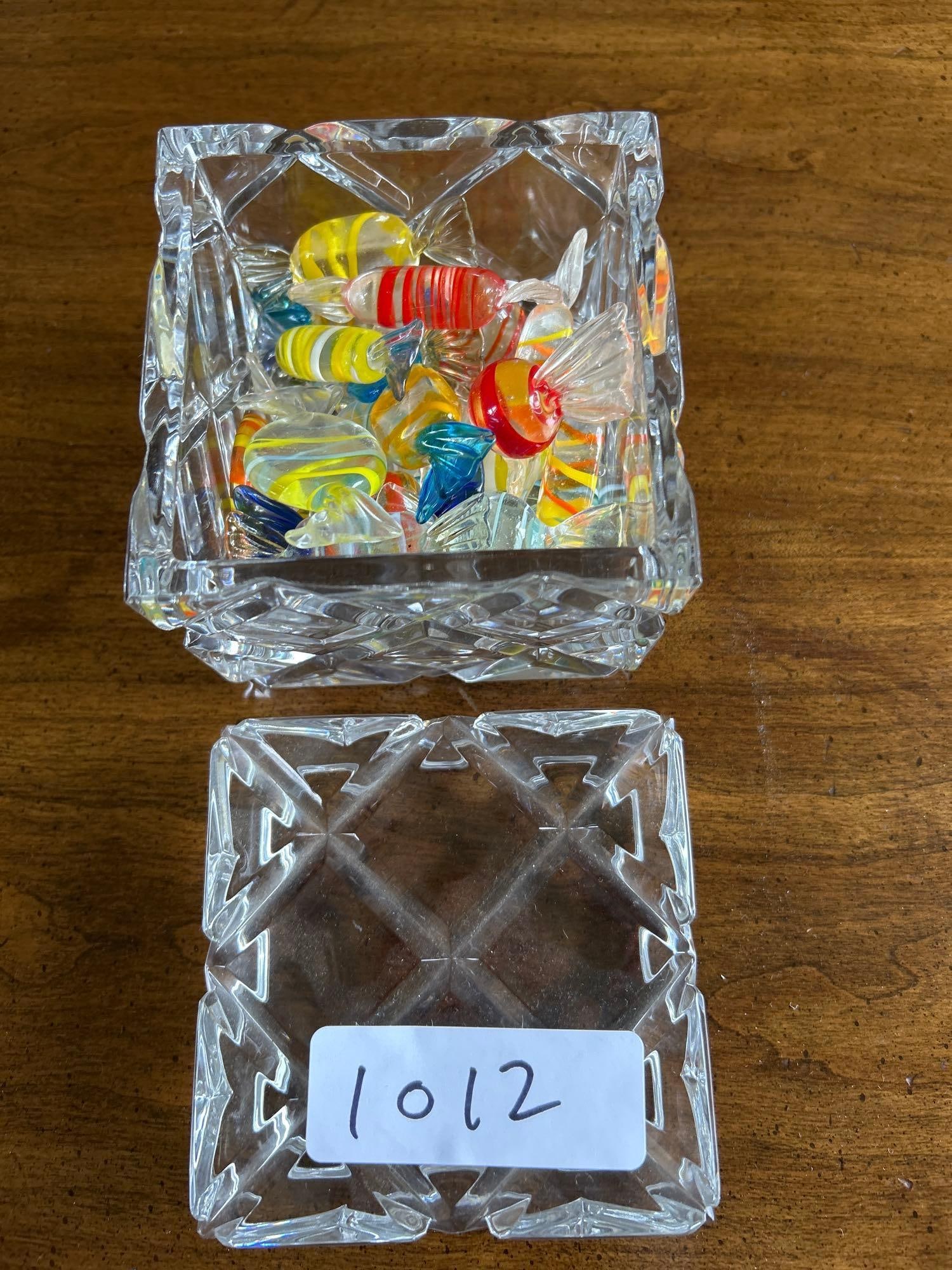 Crystal Candy Jar With Decorative Glass Candy (1 of 2)