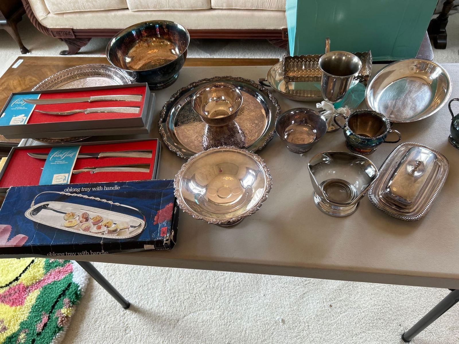 Silverplate Tableware: Silverplate tableware.