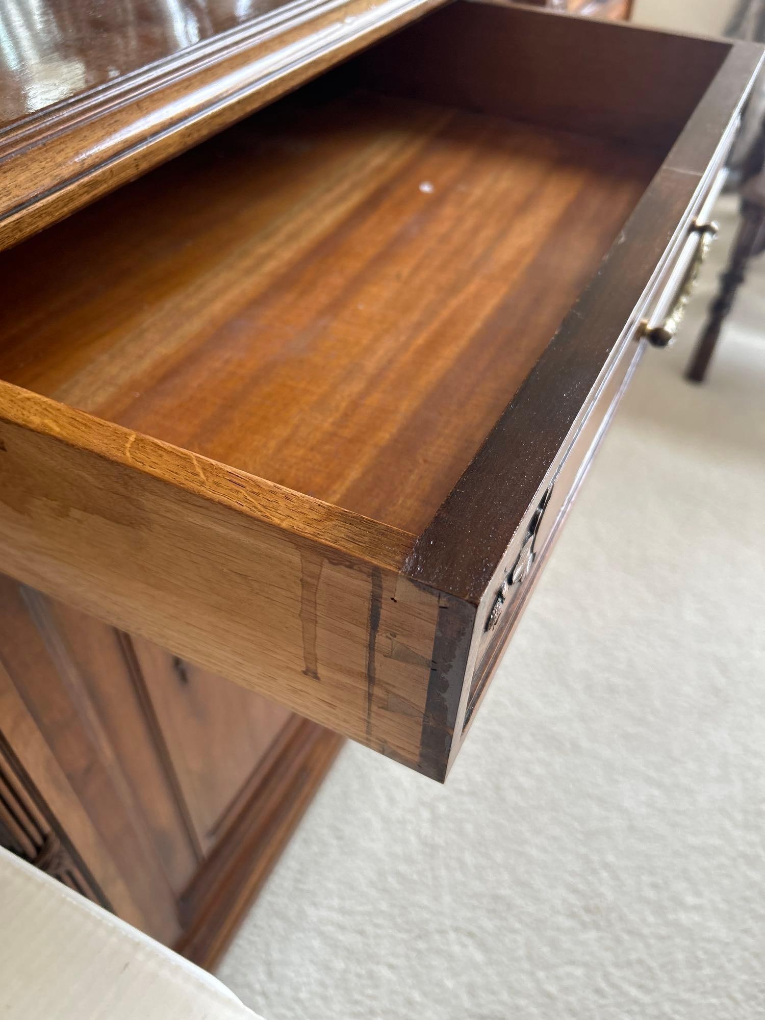 French Walnut Buffet A Deux Corps - 3