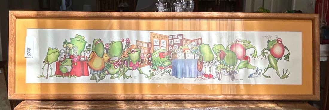 Pencil Signed Frog Print - 2