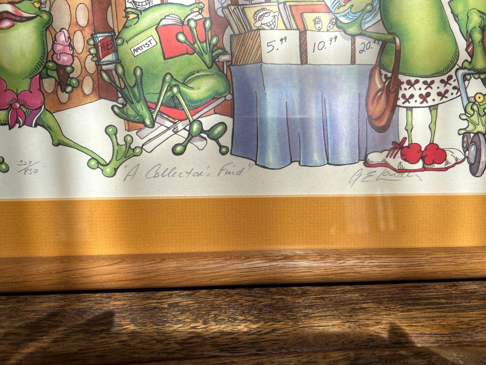 Pencil Signed Frog Print - 3