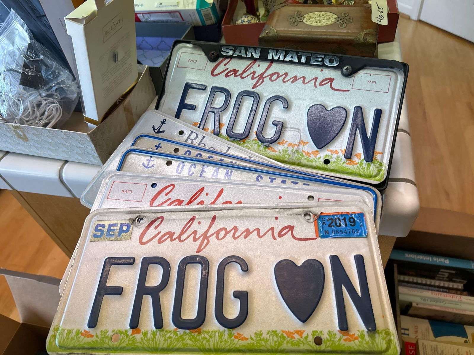 Lot Of Frog Themed And Other License Plates (1 of 3)