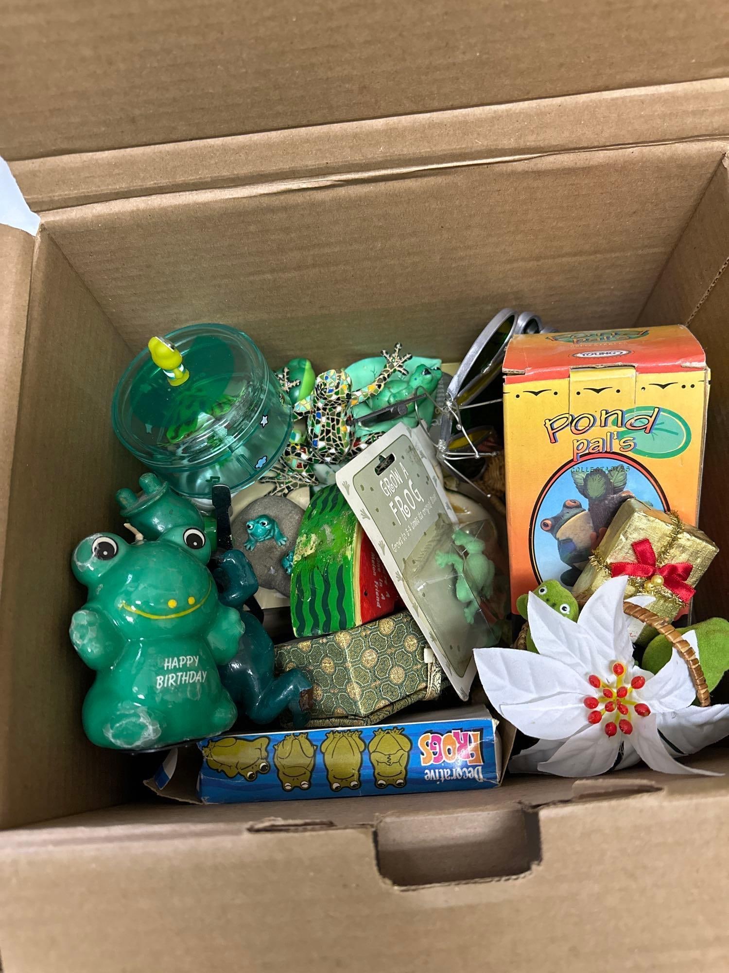 Frog Collectibles And Toys: Frog collectibles and toys.