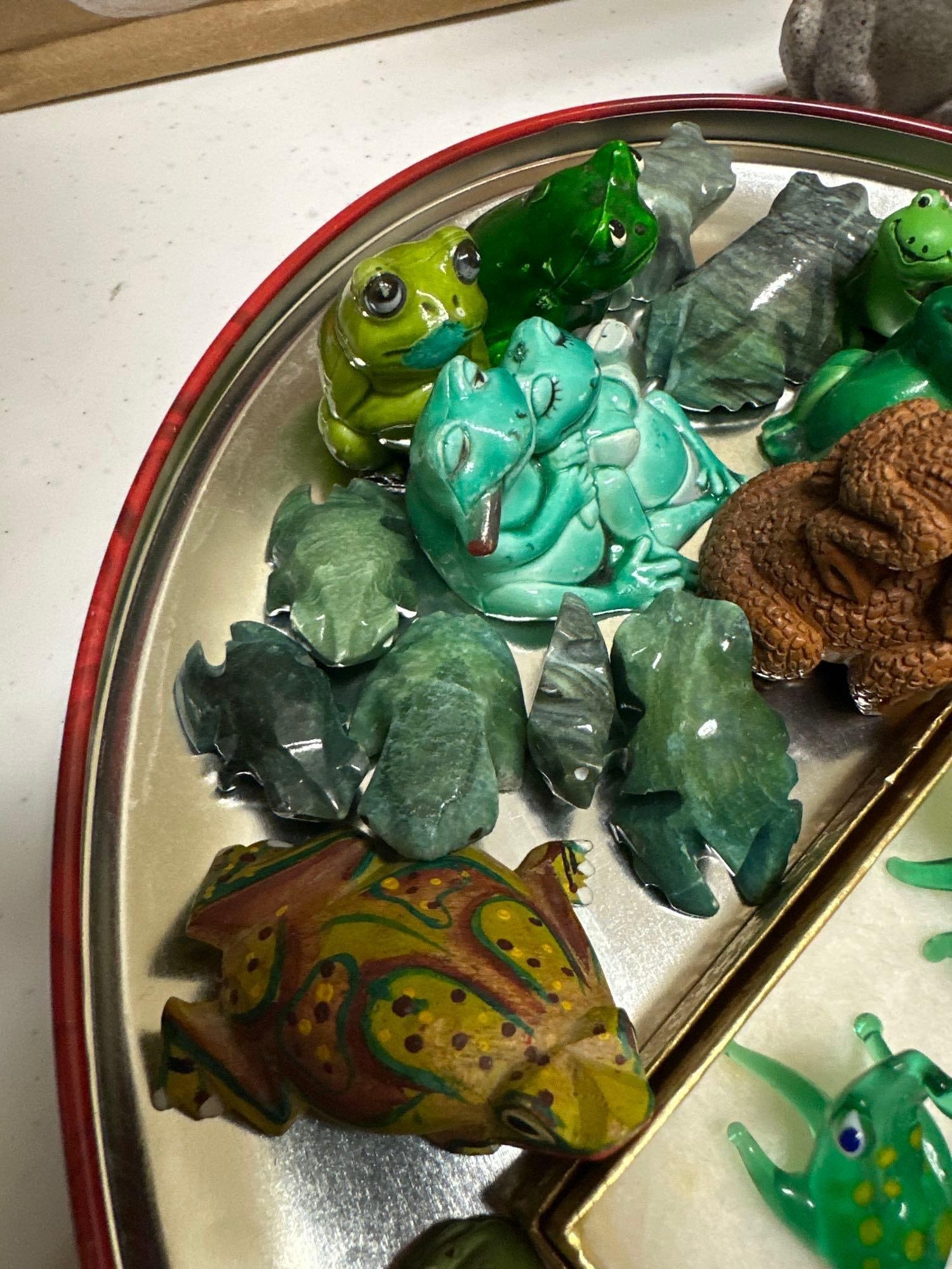 Frog Themed Miniature Figures - 2