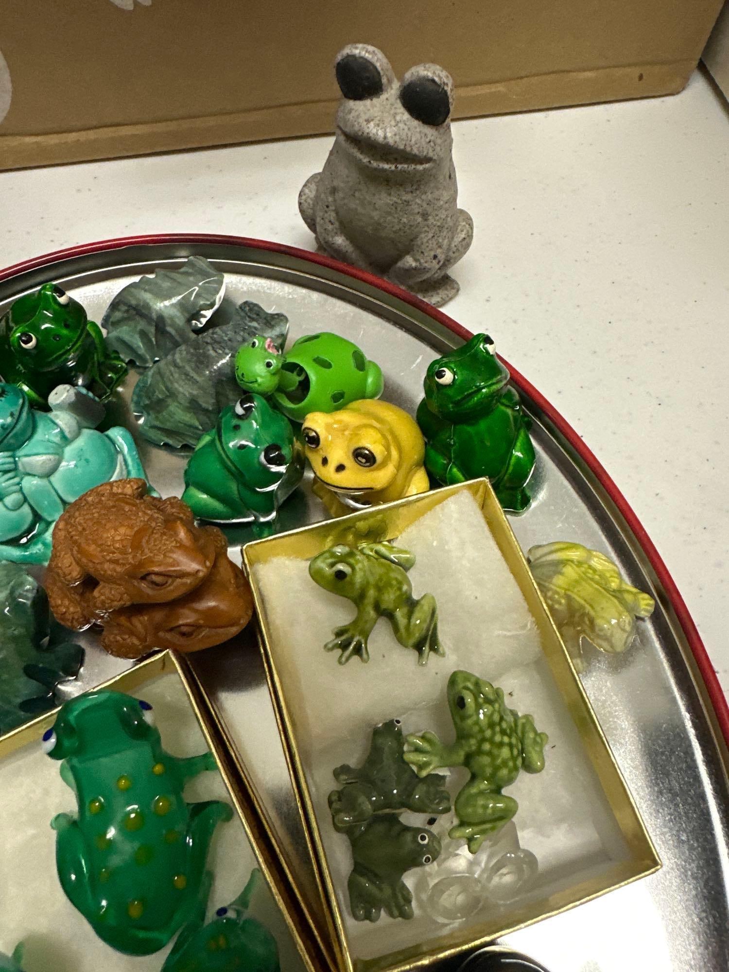 Frog Themed Miniature Figures - 4