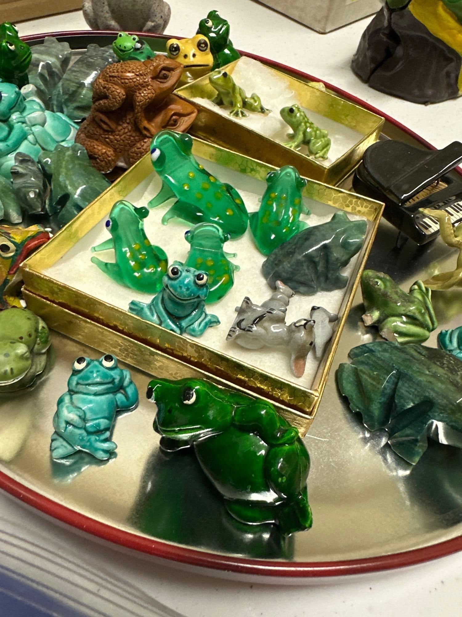 Frog Themed Miniature Figures - 8