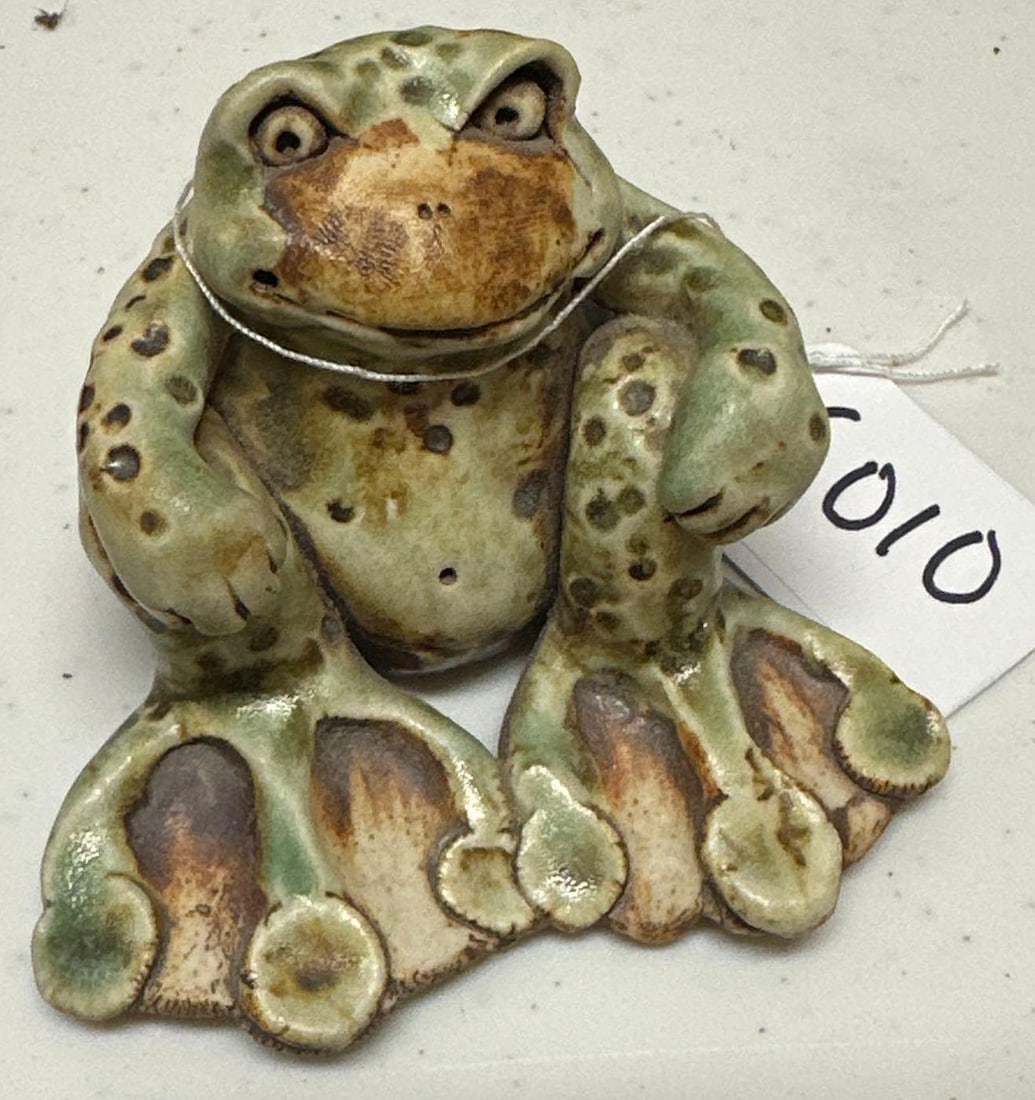 Wild Earth Pottery Frog Figure: Wild earth pottery frog figure.