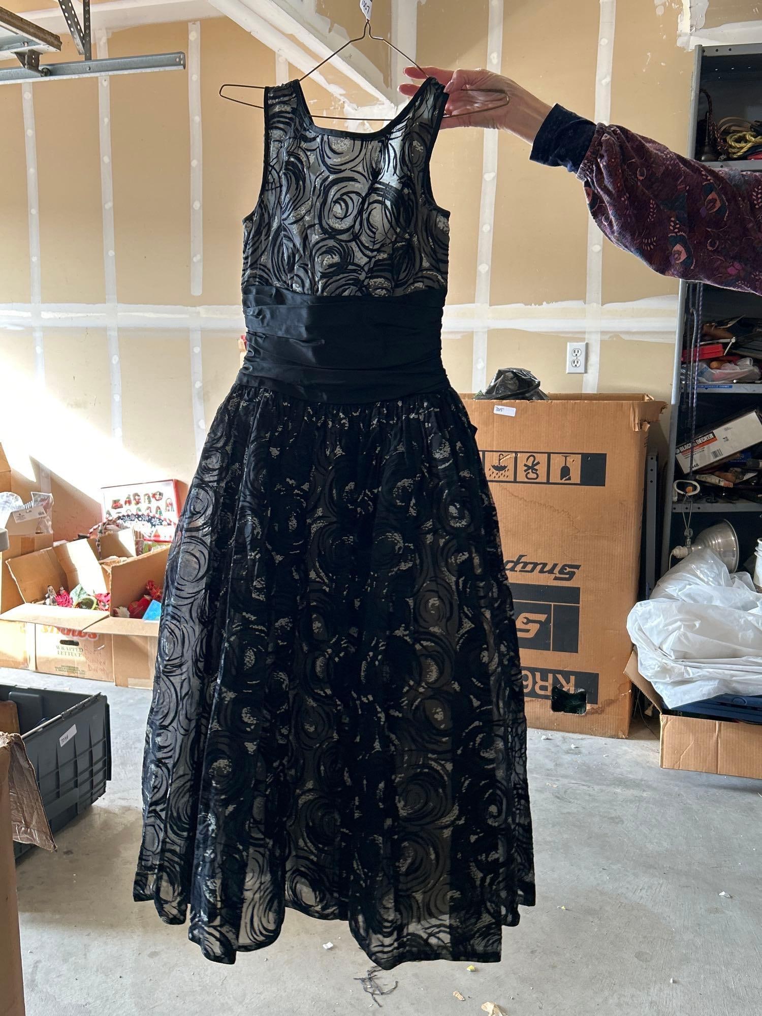 Vintage 1950s Party Dress: Vintage 1950s party dress. Approximate size small.