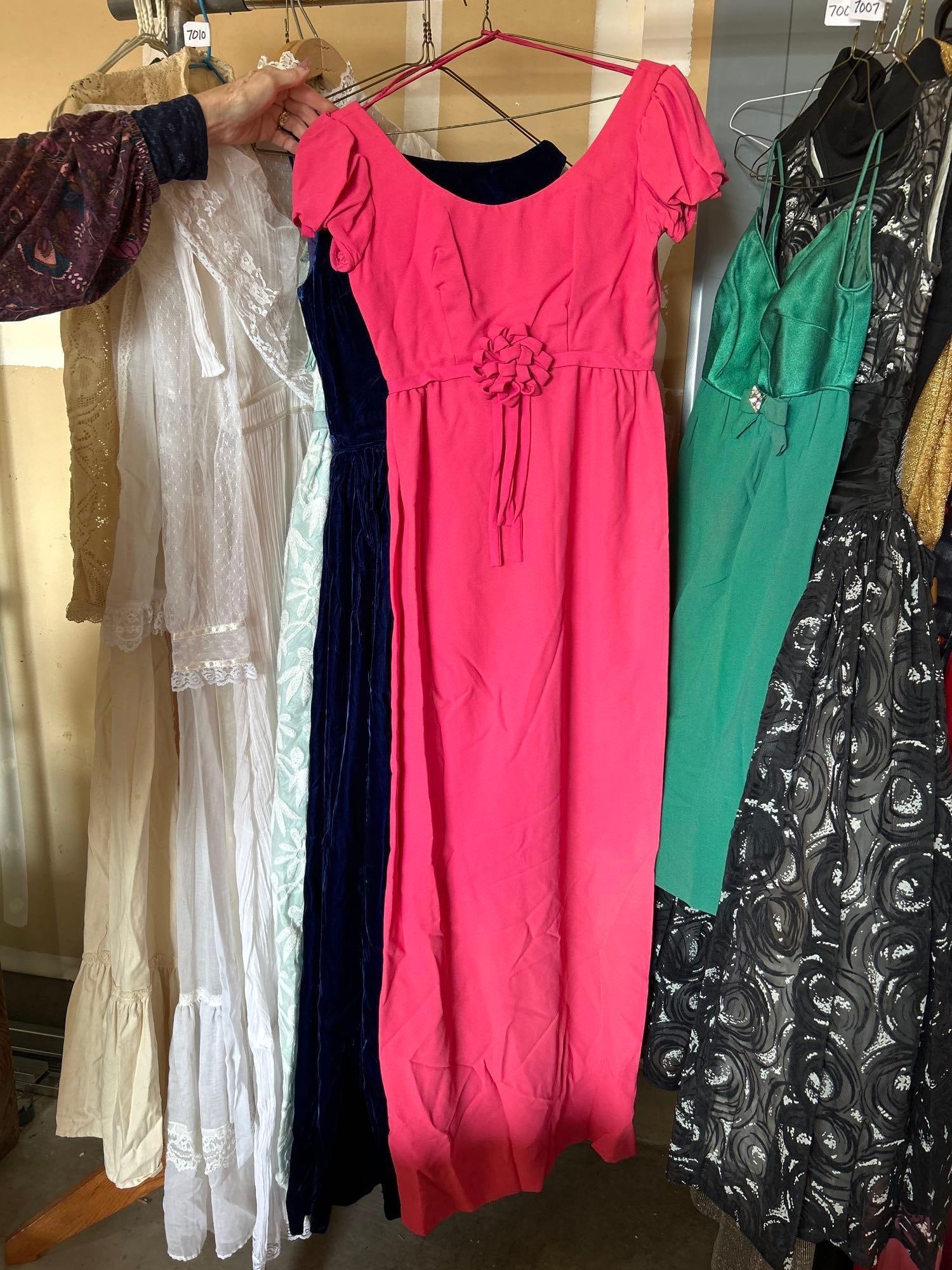 Three Vintage 1960s Party Dresses: Three vintage 1960s party dresses. Approximate size extra small.