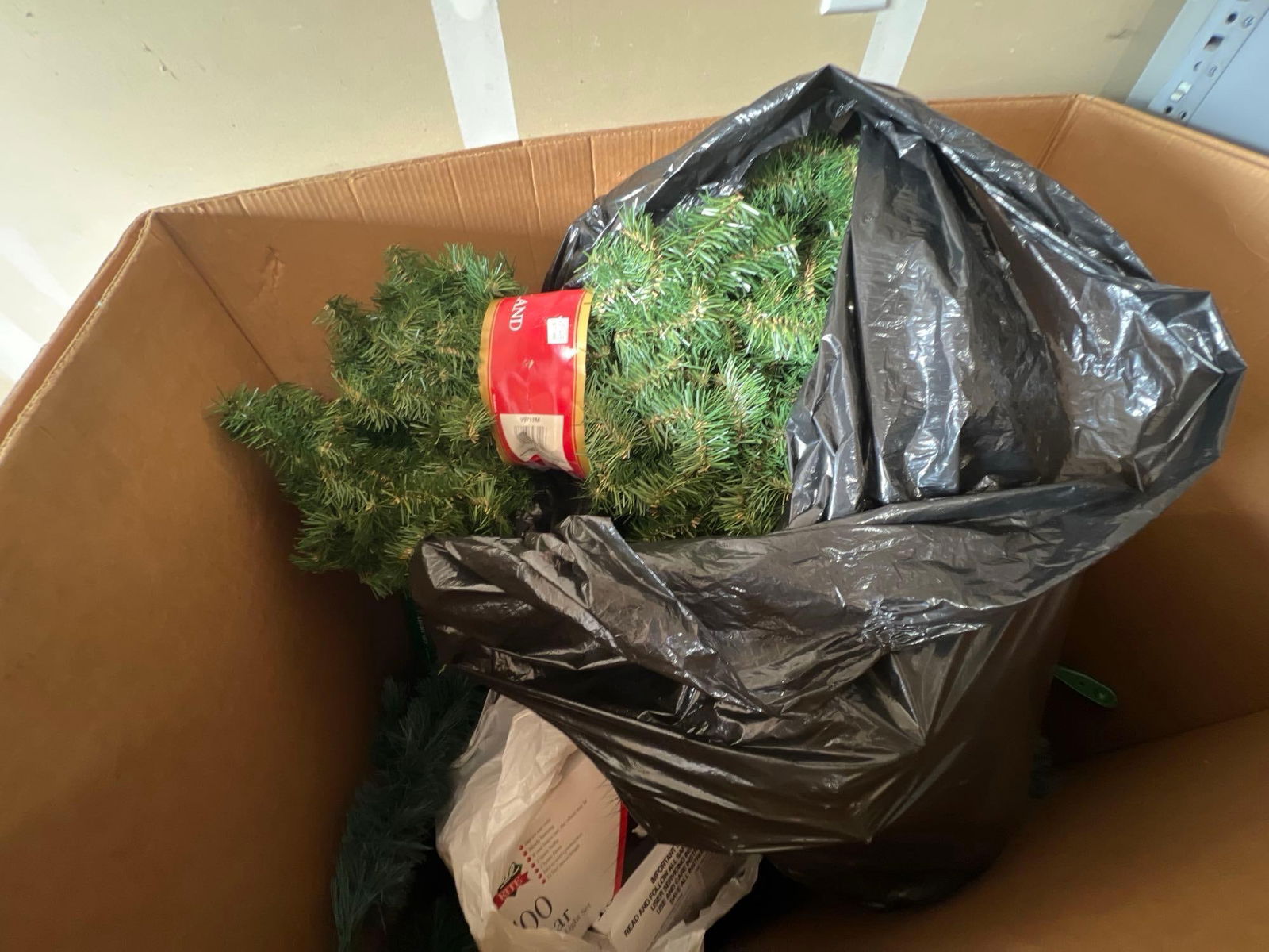 Artificial Christmas Tree, Christmas Lights & Holiday Garland (1 of 3)