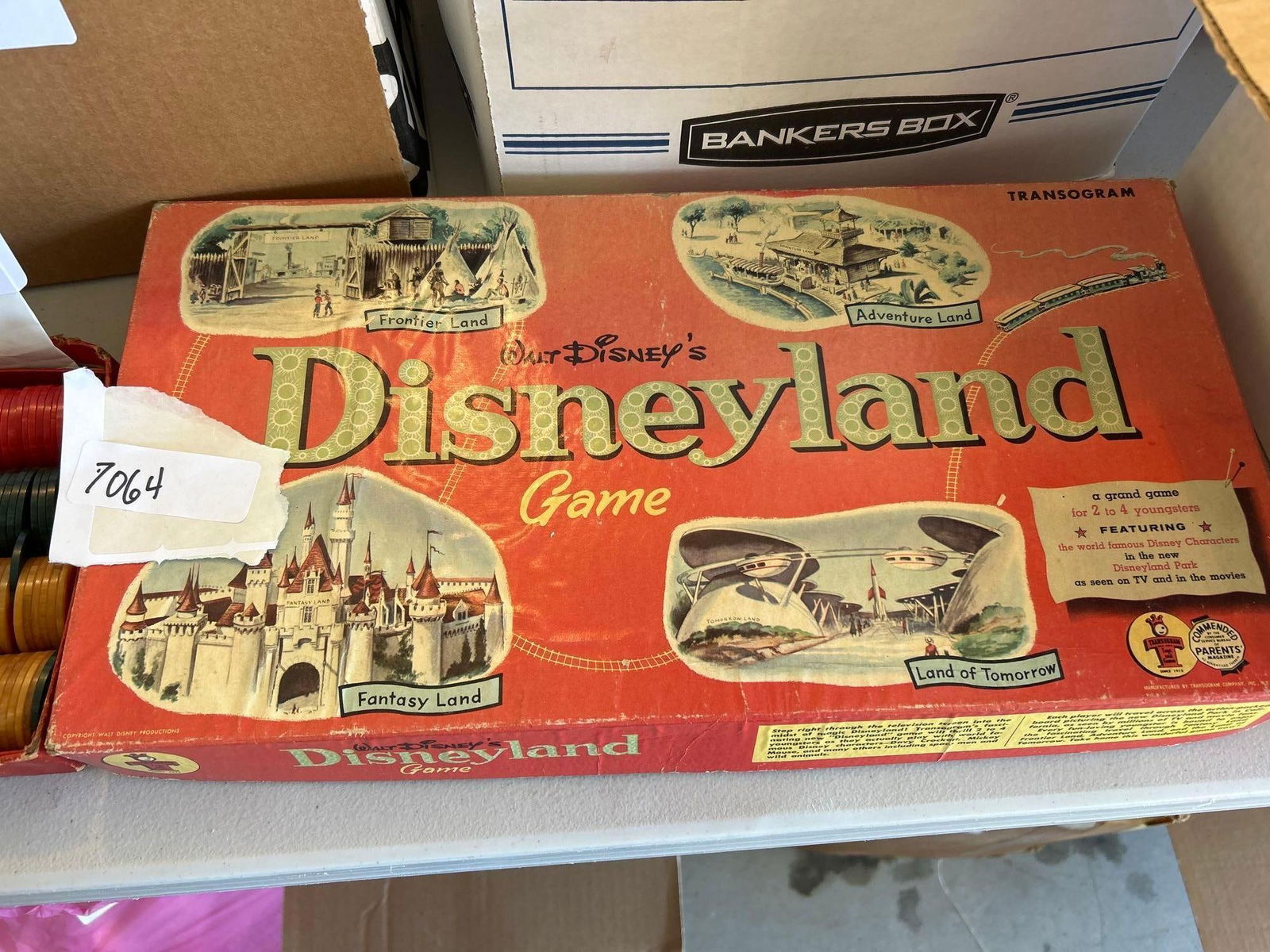 1950's Disneyland Board Game: 1950's Disneyland Board game.