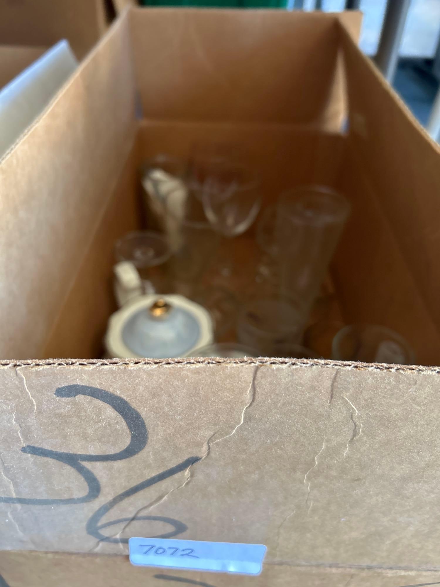 Glassware & Teapot: Glassware & teapot.