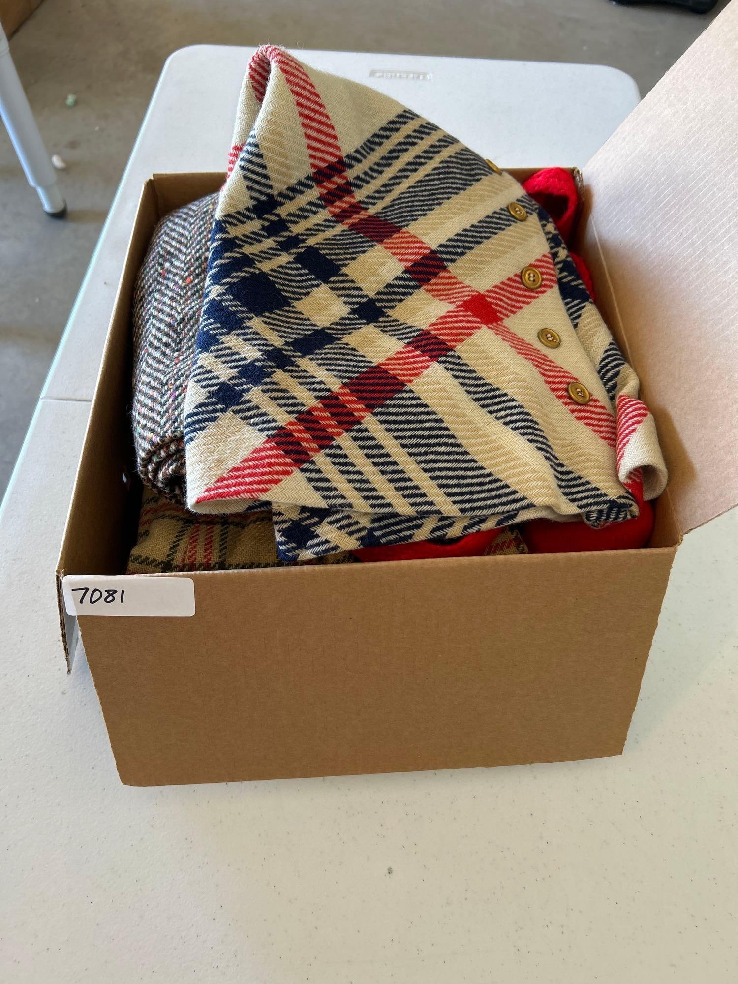 Vintage Circa 1960s Wool Skirts & Sweaters: Vintage circa 1960s wool skirts & sweaters. Approximate size extra small.