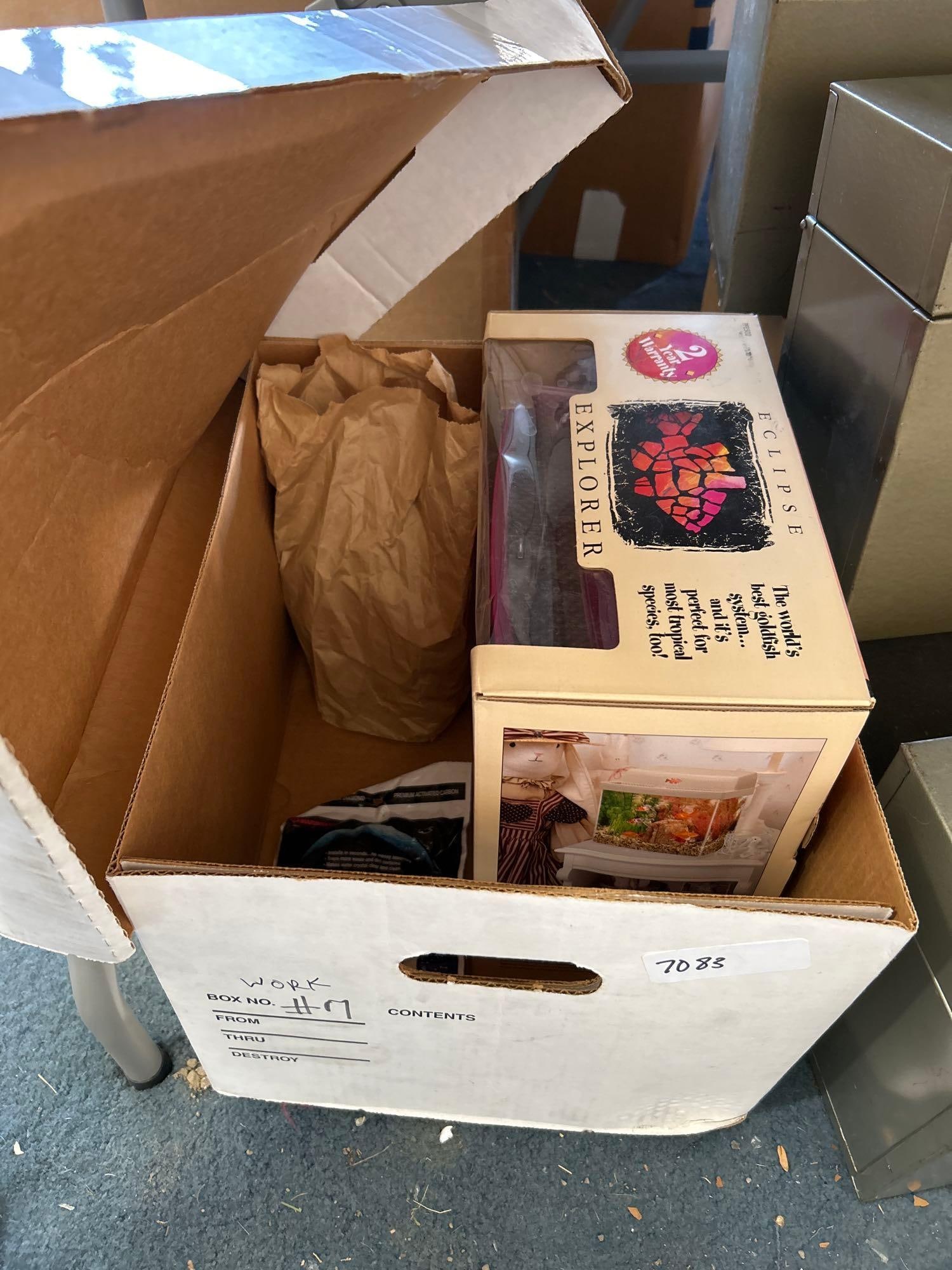 Aquarium With Accessories: Aquarium with accessories.