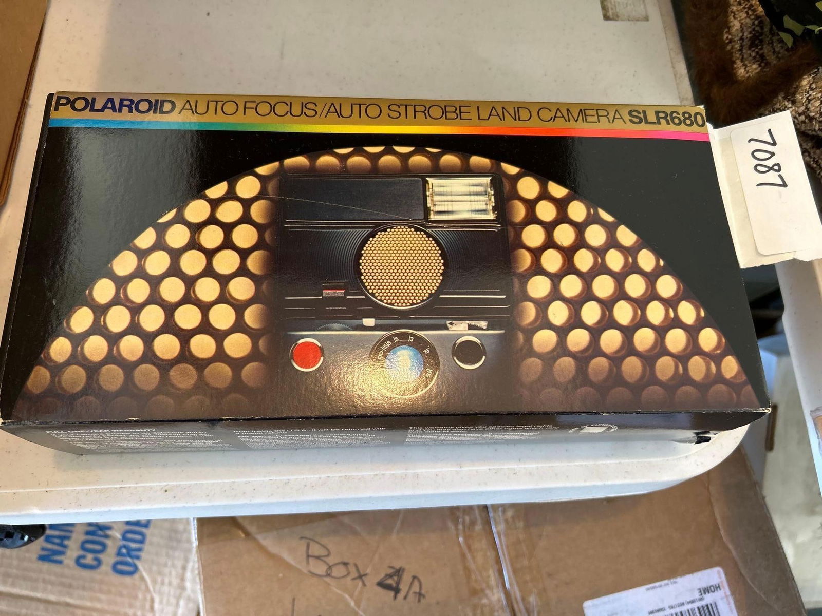 Polaroid Slr680 Camera In Original Box: Polaroid SLR680 camera in original box.