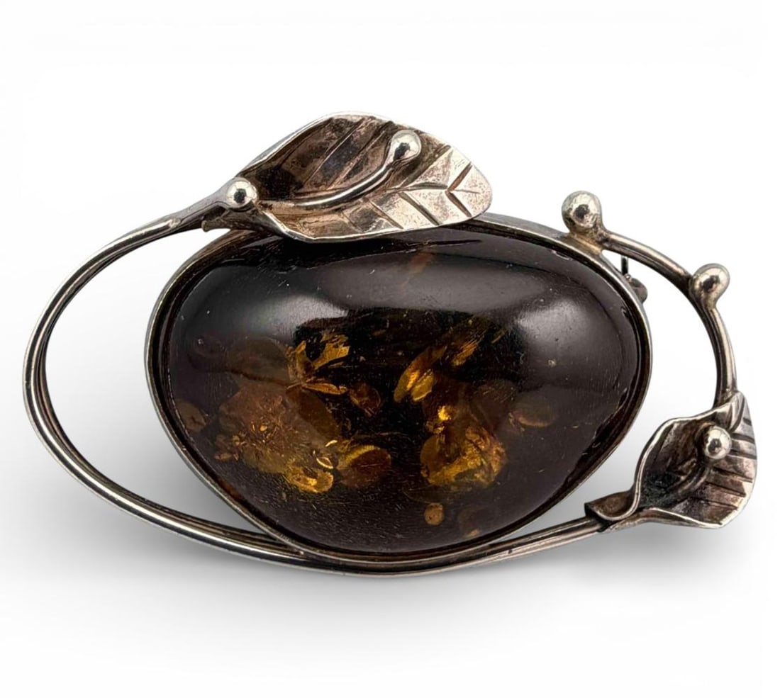 Three Sterling Silver Brooches - 4