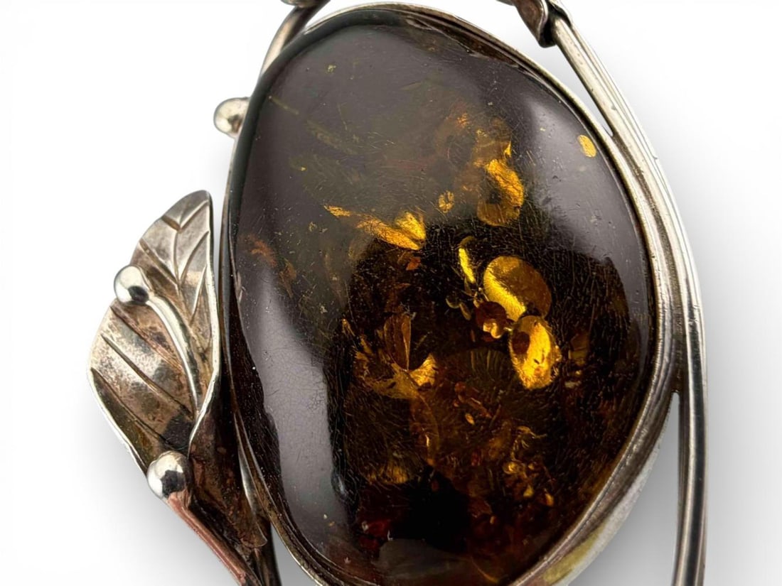 Three Sterling Silver Brooches - 5