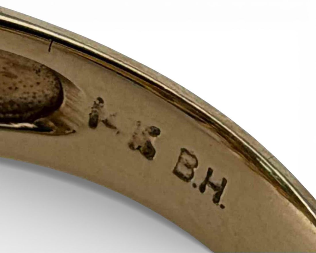 14K Emerald Diamond Ring - 6