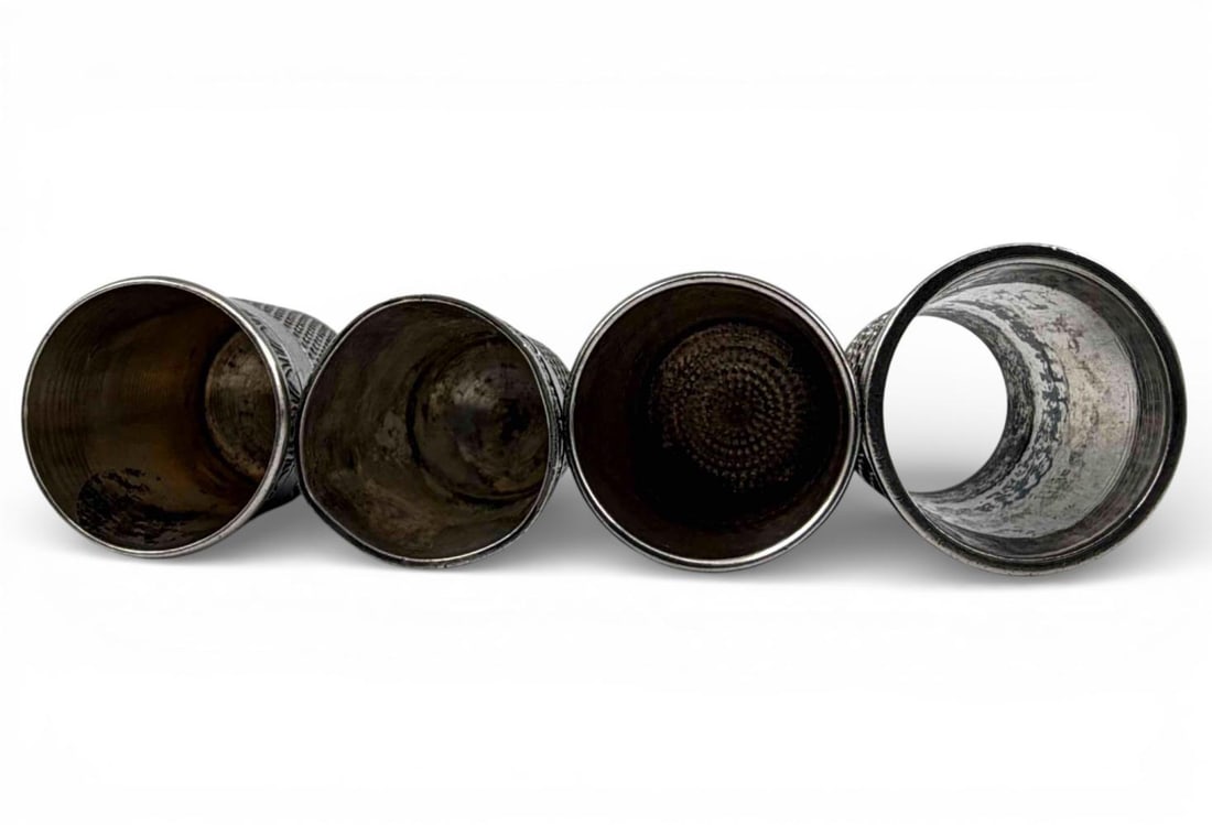 Eight Sterling Silver Thimbles - 16