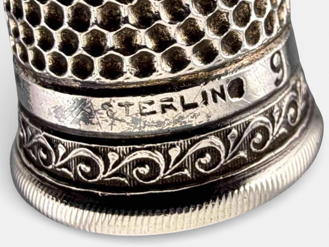 Eight Sterling Silver Thimbles - 17