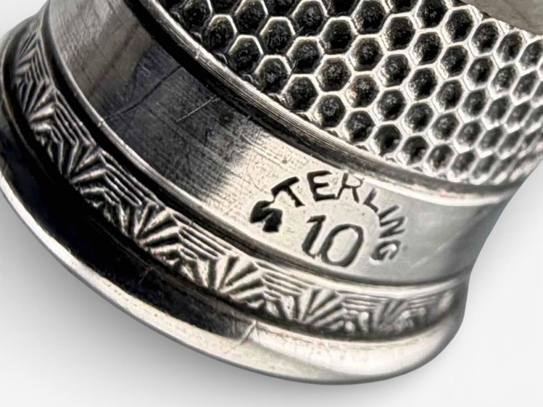 Eight Sterling Silver Thimbles - 19