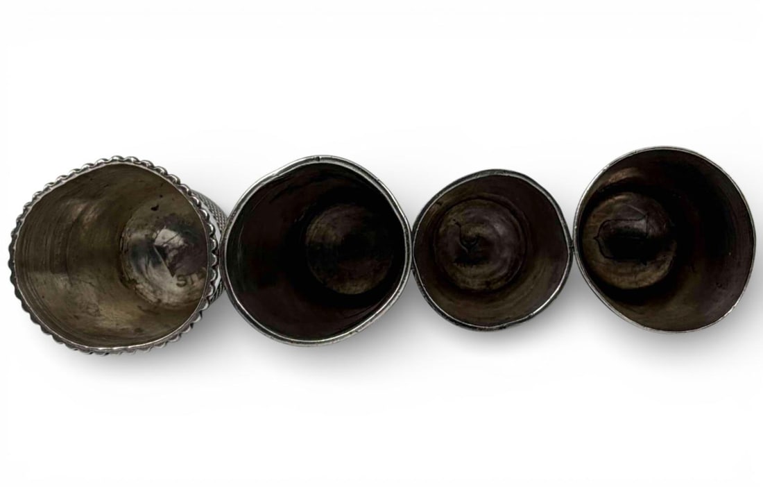 Eight Sterling Silver Thimbles - 5