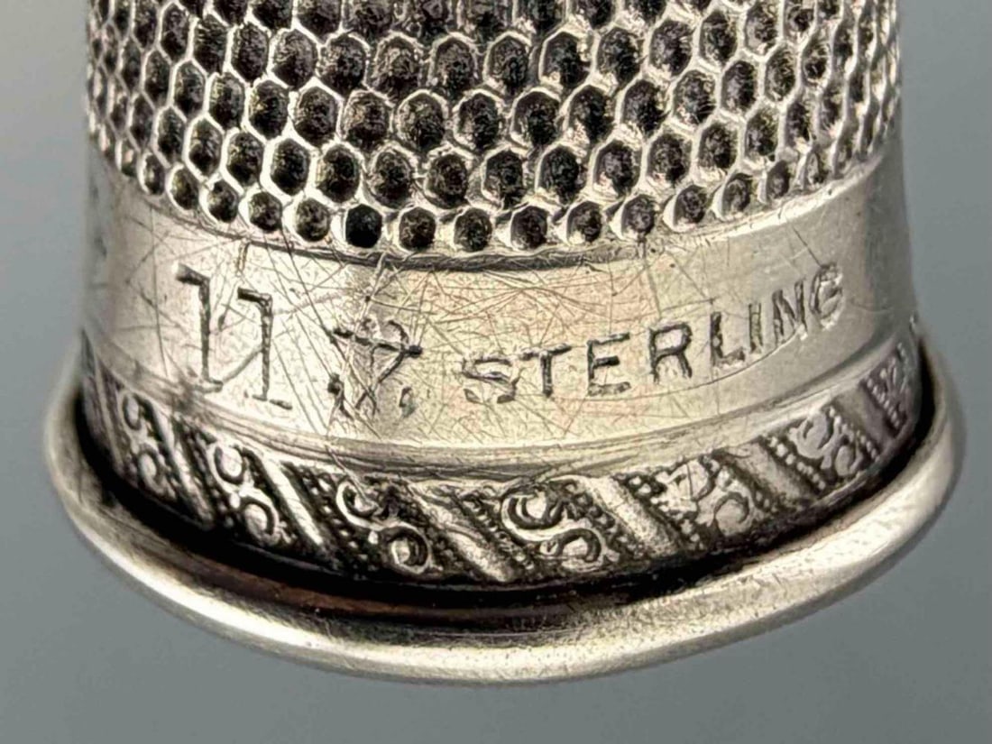 Eight Sterling Silver Thimbles - 10