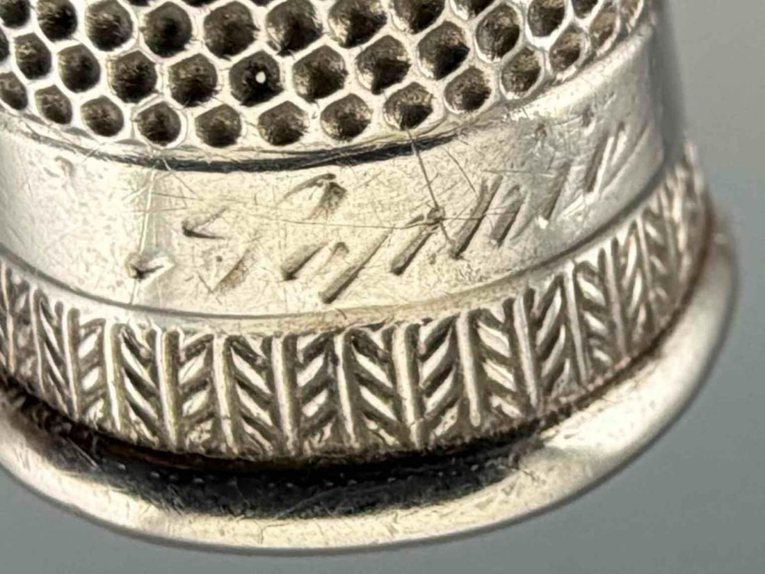 Eight Sterling Silver Thimbles - 13