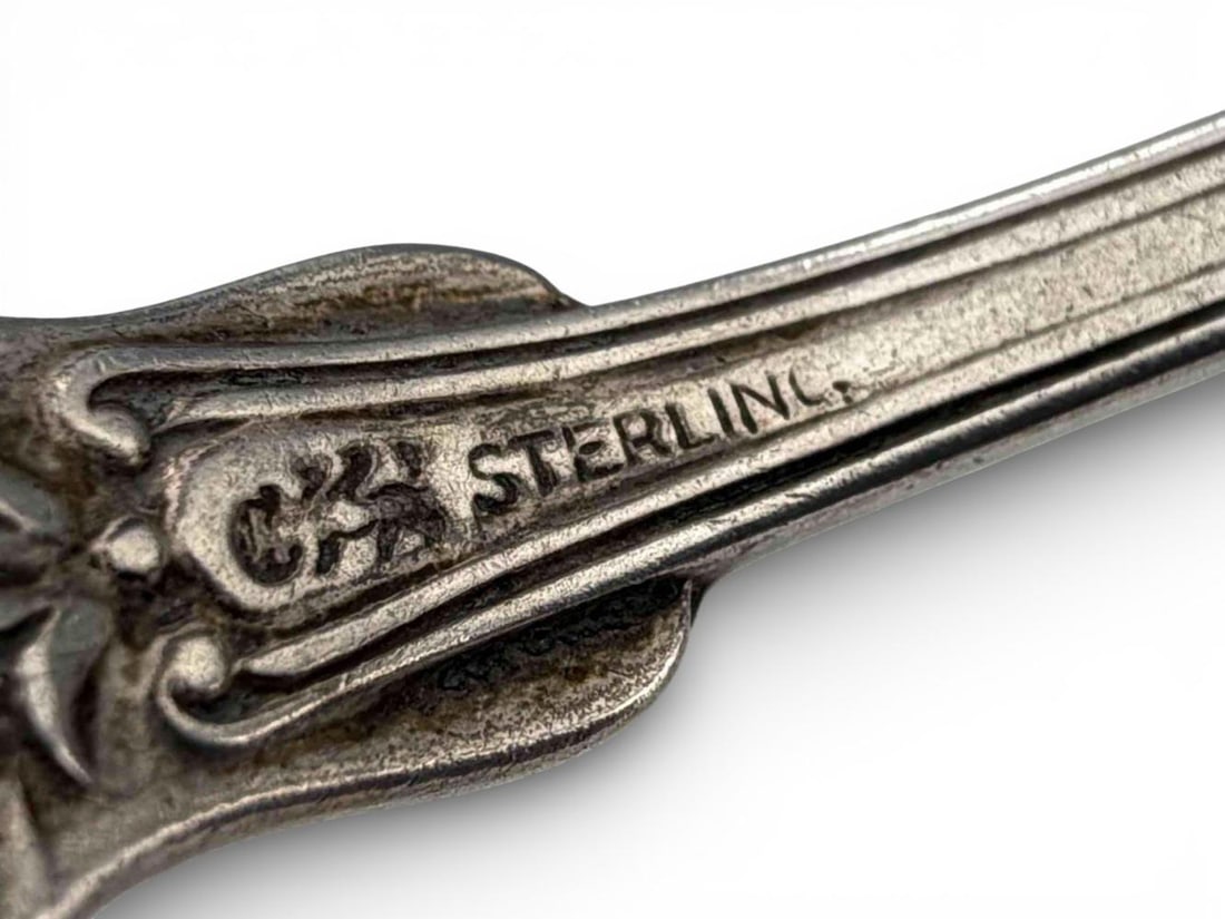 Seven Sterling Silver Teaspoons, Shell Pattern - 4