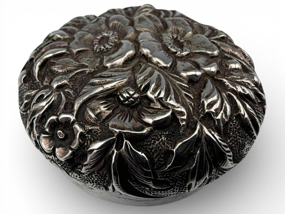 Sterling Silver Trinket Box - 6