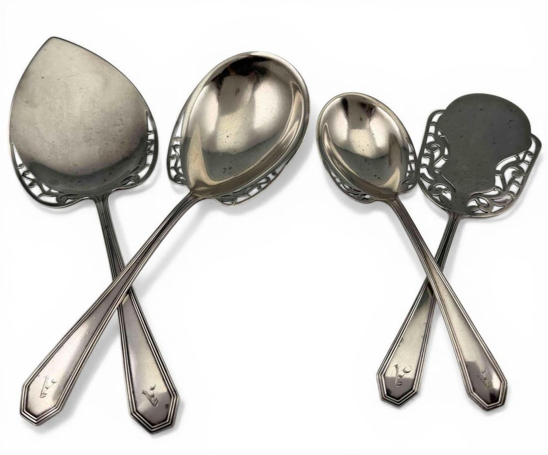 Four Dominick & Haff Sterling Silver Serving Pieces (1 of 5)