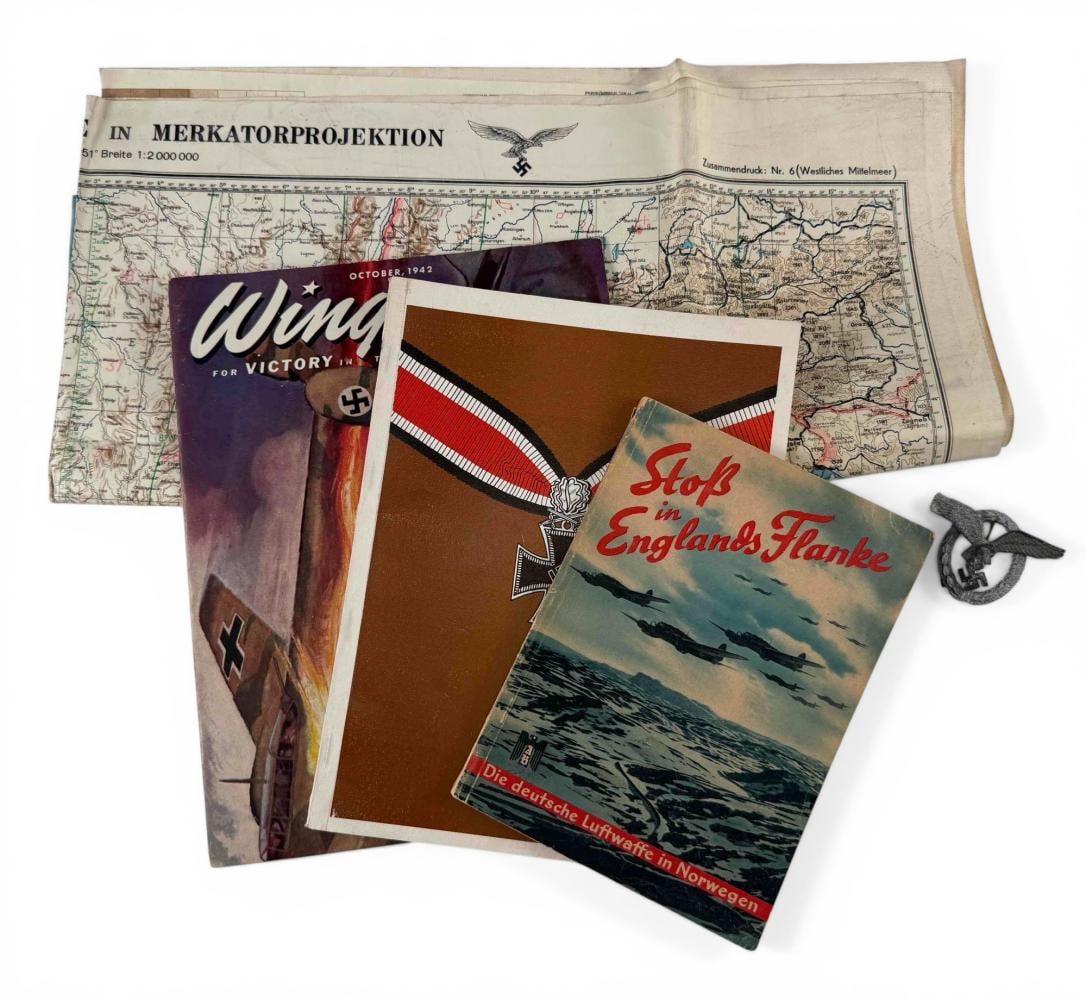 WWII German & Allied Aviation Ephemera Lot (1 of 20)