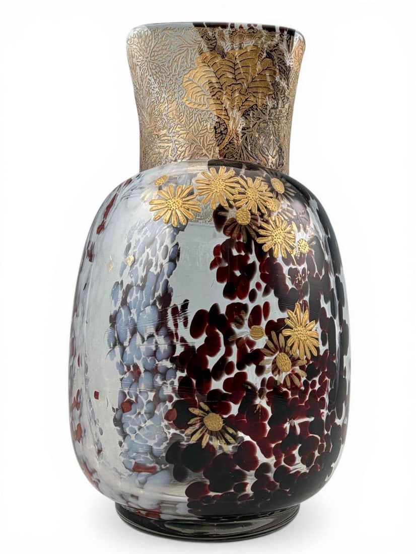 Ernest Baptiste Leveille (Attrib.) French Aesthetic Movement Art Glass Vase (1 of 14)