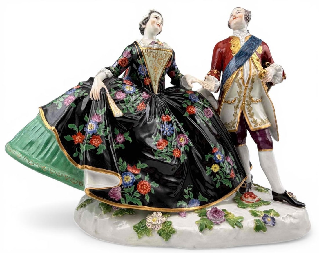 Meissen Porcelain Figure Group, Dancing Couple (1 of 18)