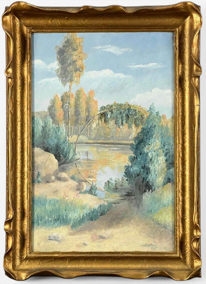 J.E. Hultberg (20th Century), River Landscape (1 of 11)
