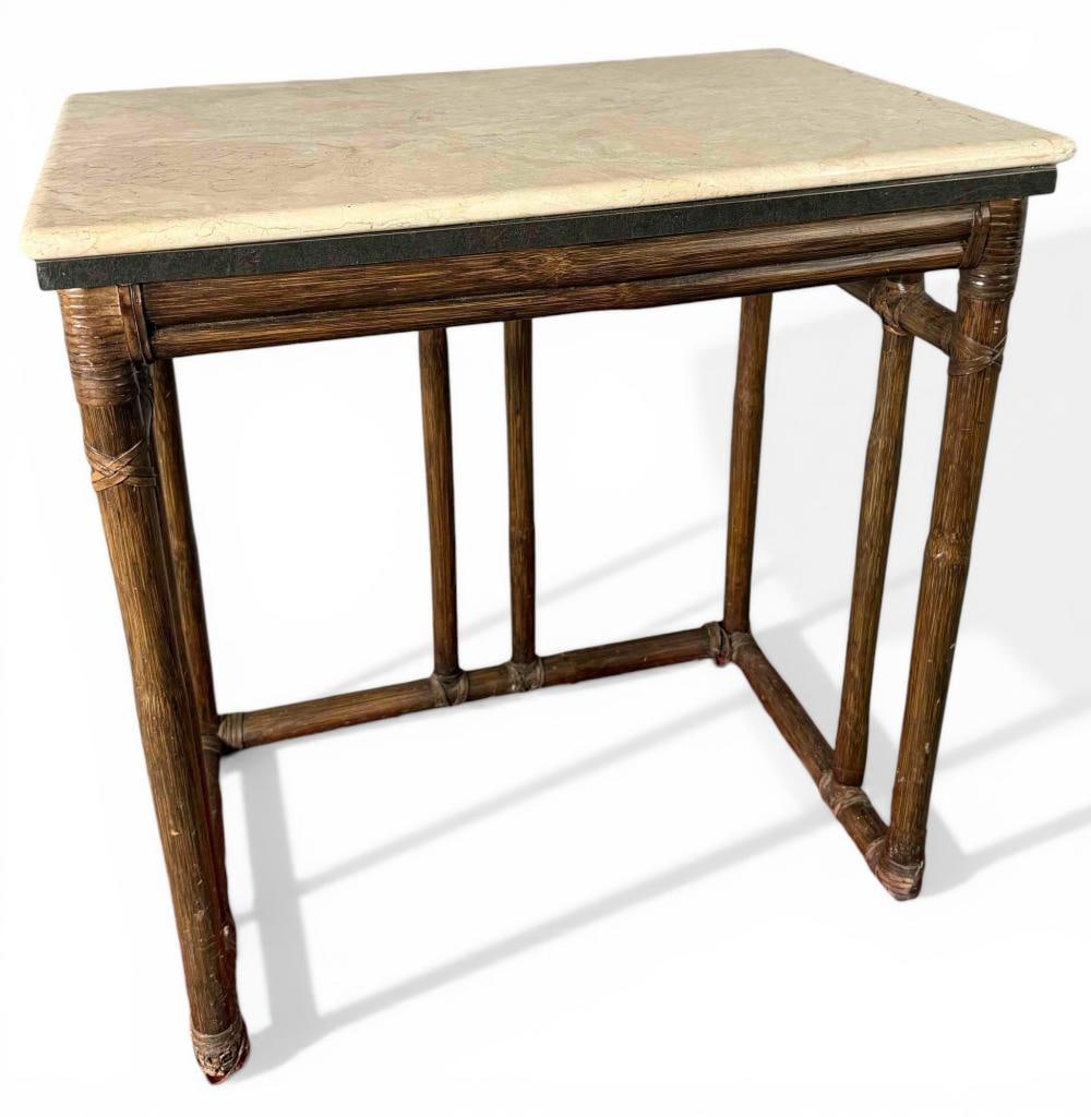 McGuire Stone Top Side Table - 16