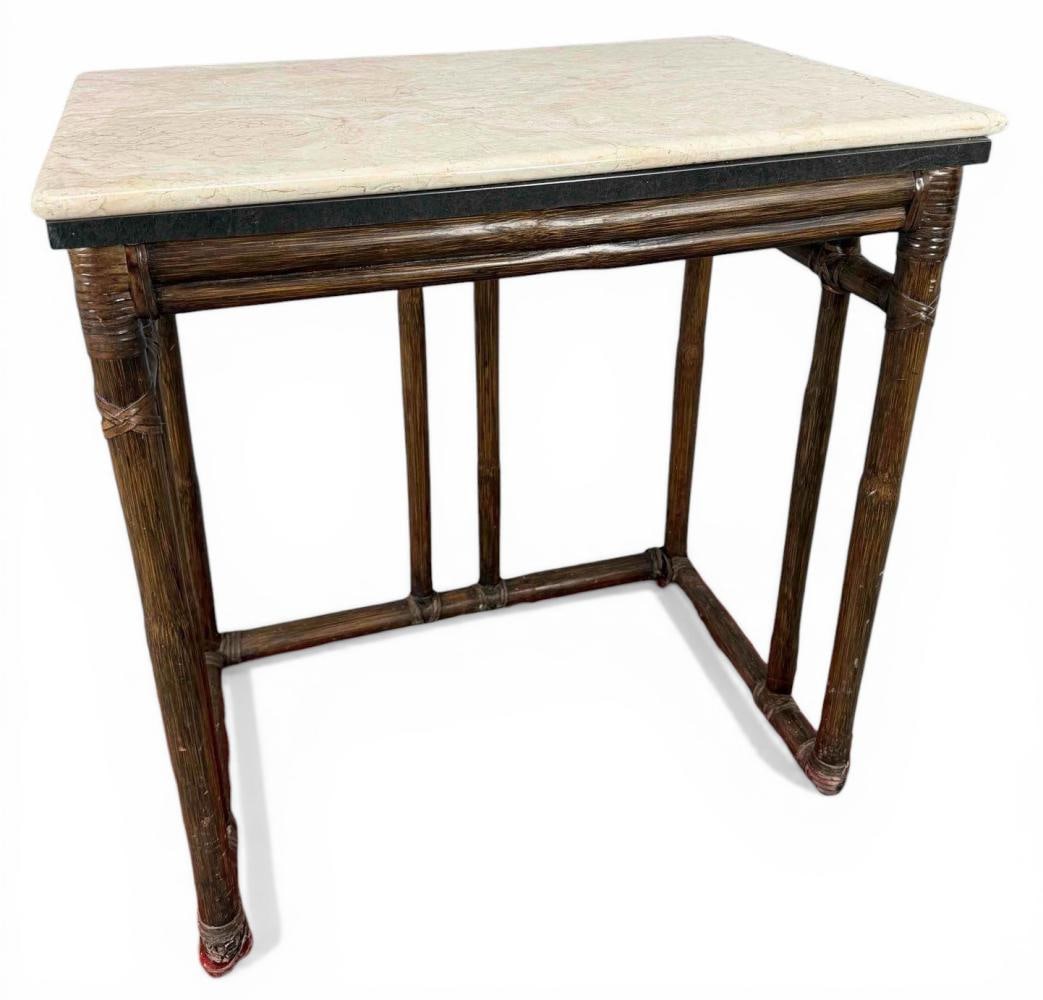McGuire Stone Top Side Table - 2