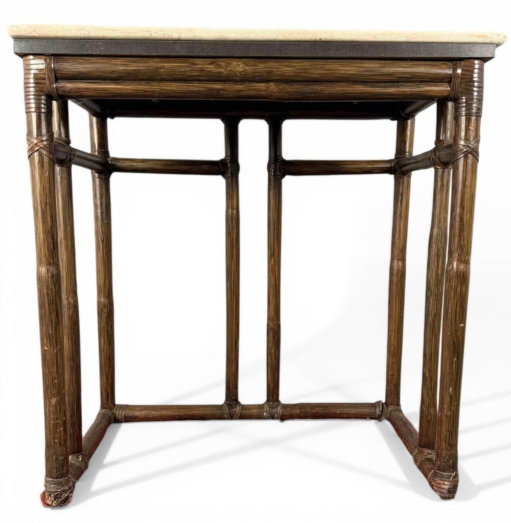 McGuire Stone Top Side Table - 4