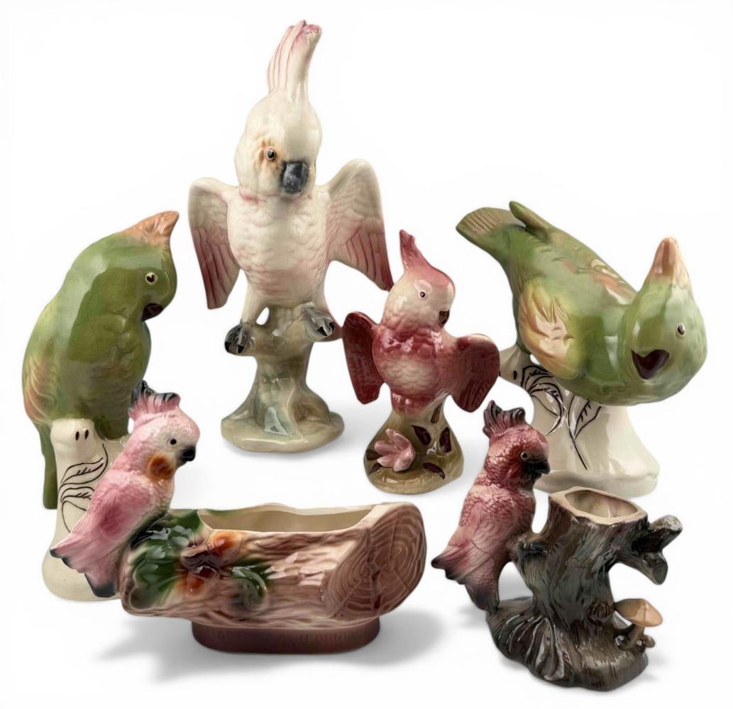 Grouping Of Mid Century California Pottery Cockatoo Figures (1 of 20)