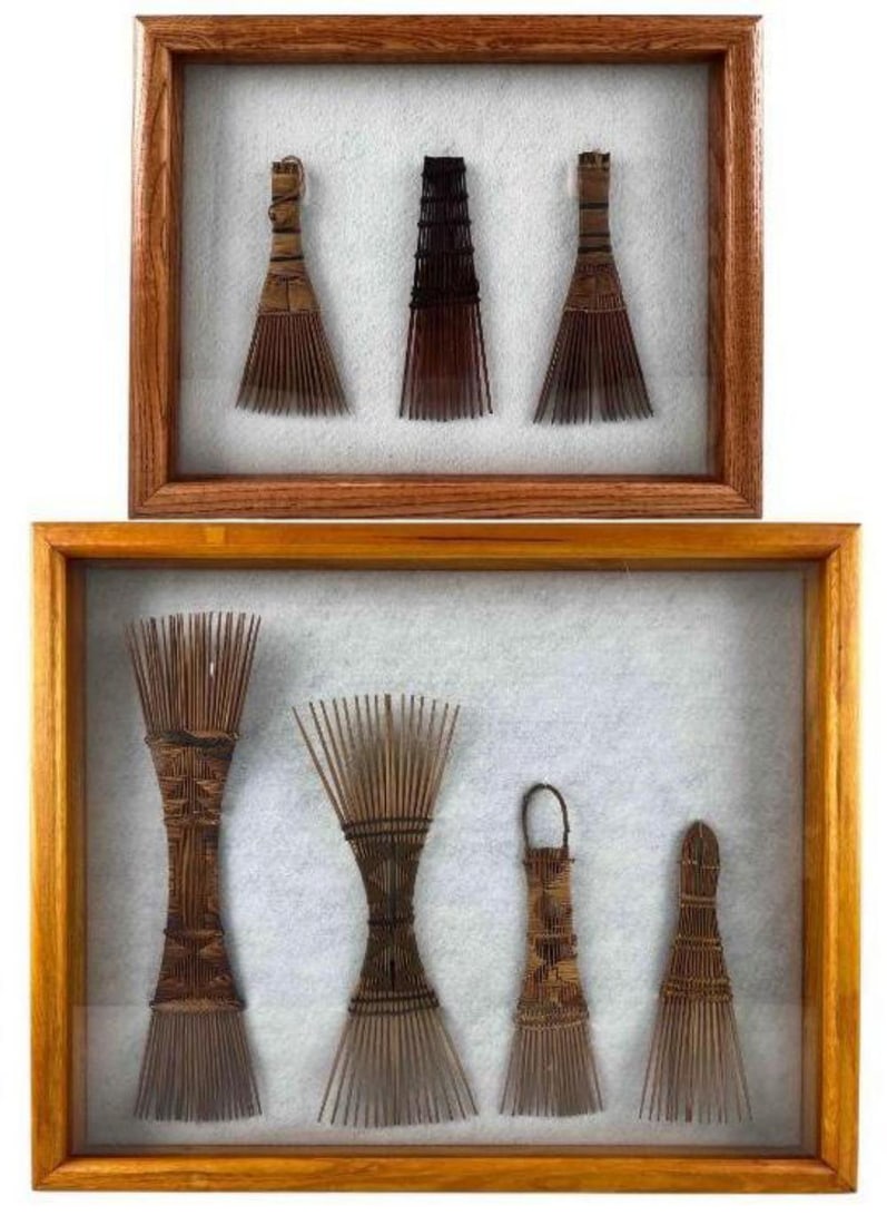 Grouping Of African Hair Combs, Mangbetu Or Tutsi (1 of 12)