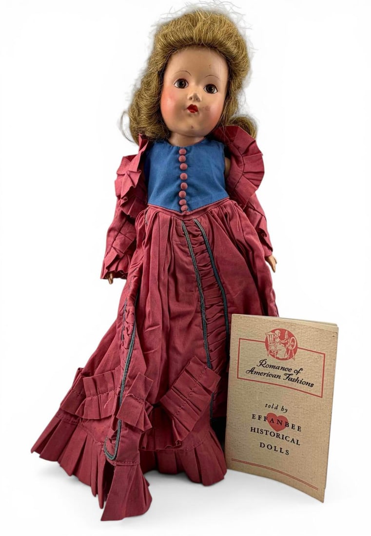 Effanbee Historical Composition Doll, Civil War Period Style Costume (1 of 20)