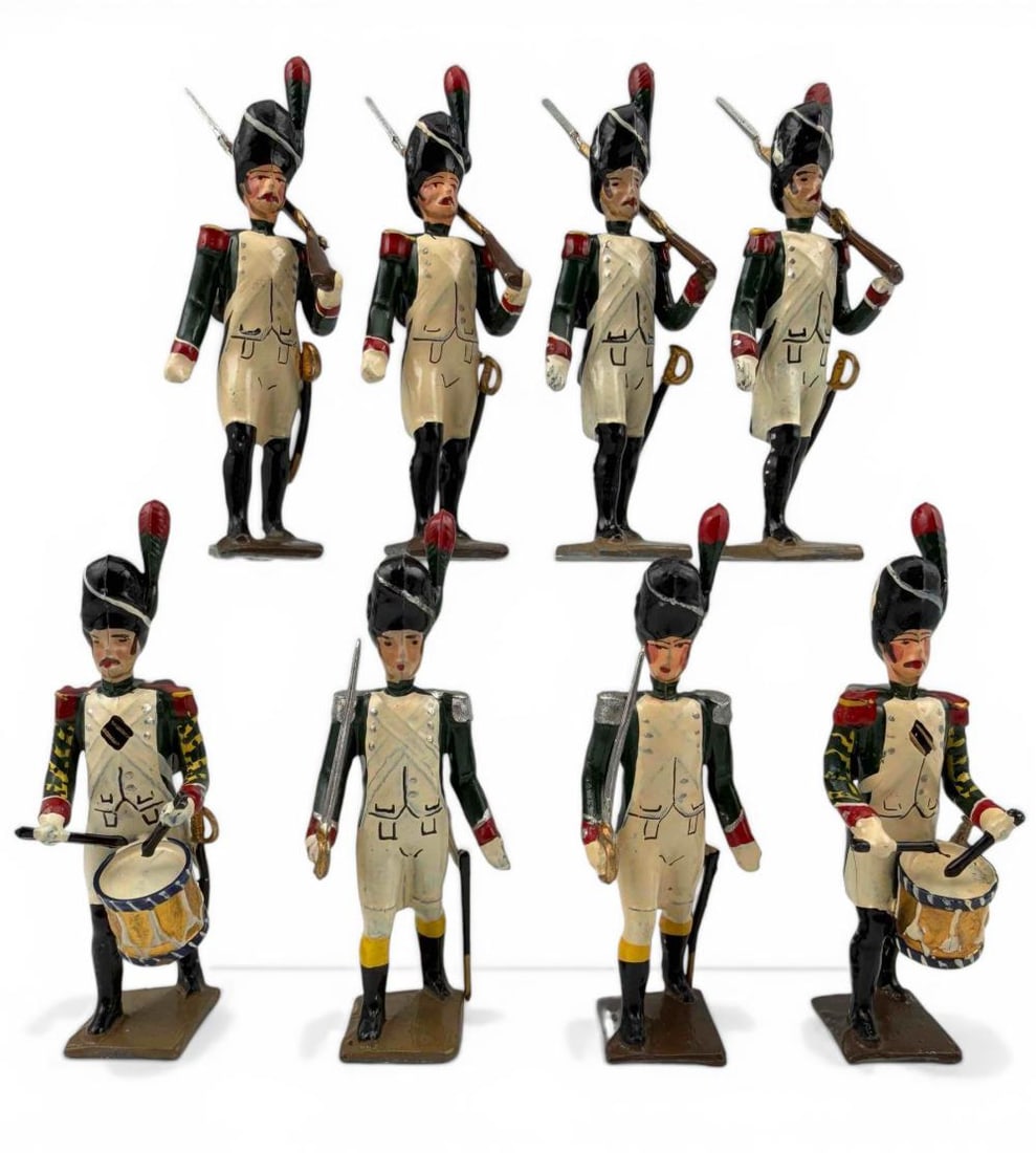 Mignot Lead Soldiers Set No. 38, Italian Grenadiers, Set of Eight (1 of 9)