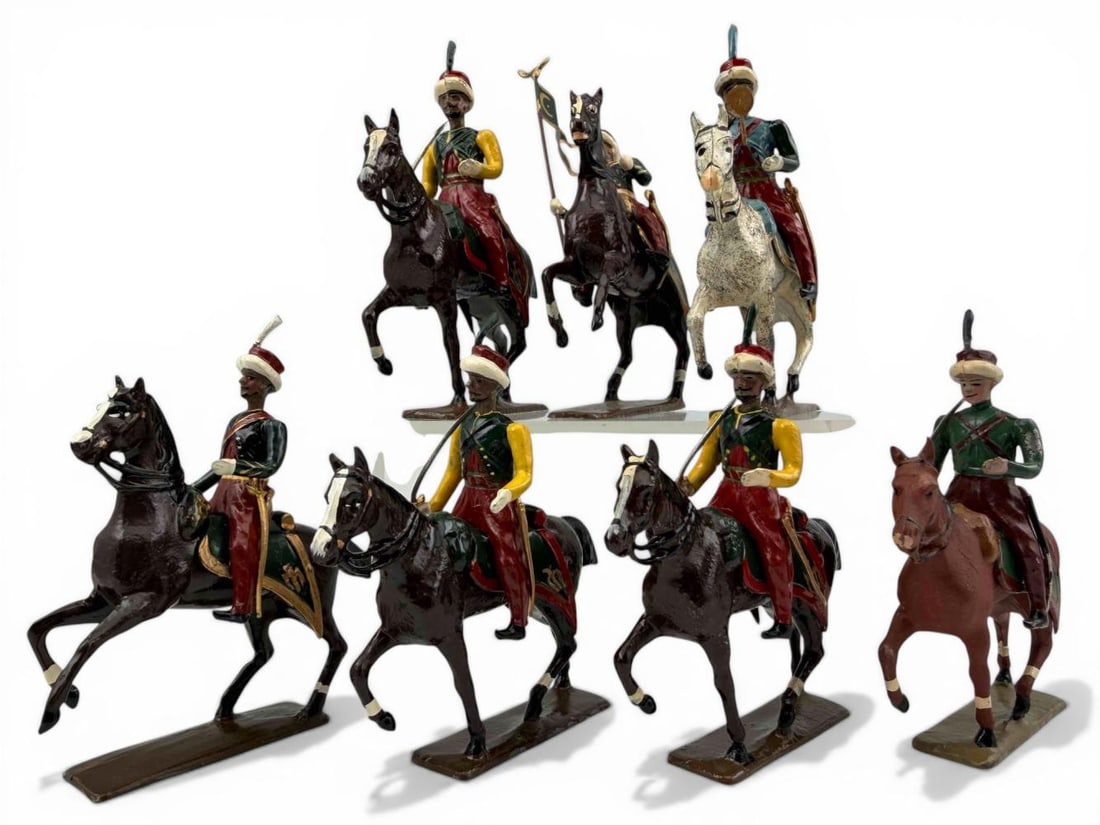 Mignot French Mamaluk Lead Soldiers, Grouping Of Seven (1 of 17)