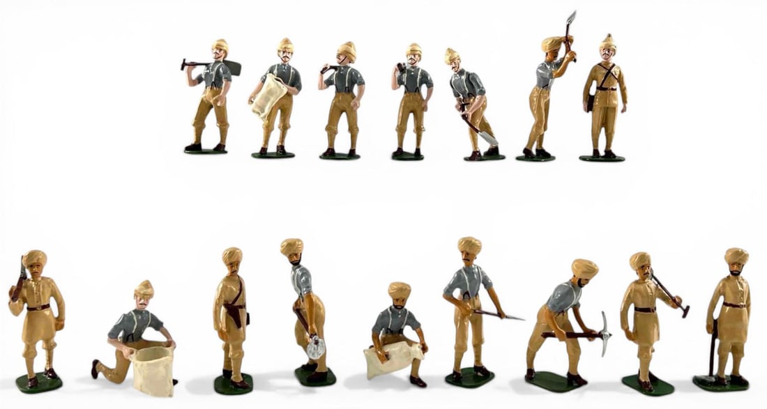 Kingcast Toy Soldiers, British India, Royal Engineers And Sepoy Work Party (1 of 11)