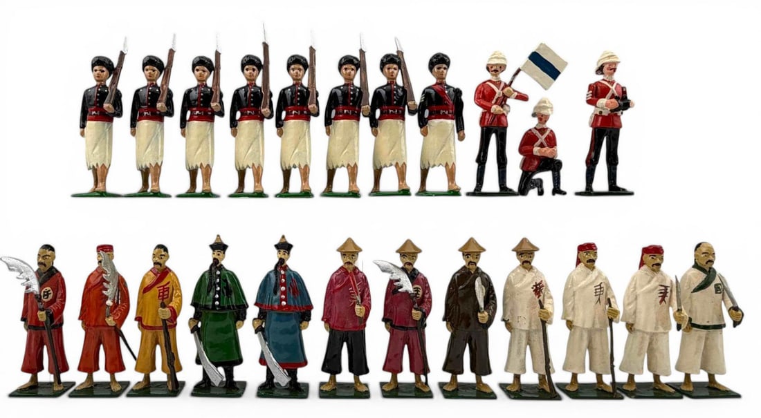 Grouping Of Lead Toy Soldiers, Boxer Rebellion, British Fiji (1 of 20)