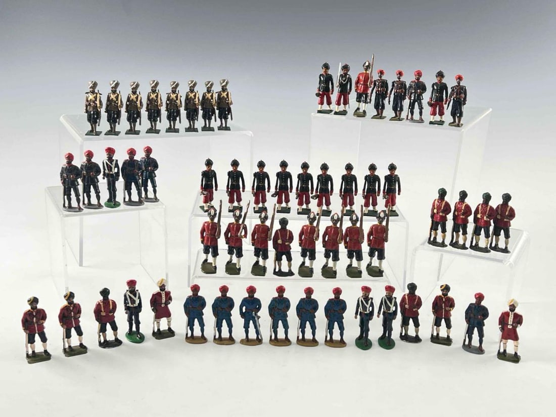 Grouping Of Lead Toy Soldiers, British India, King Cast, Authenticast, & Blenheim Military Models (1 of 17)
