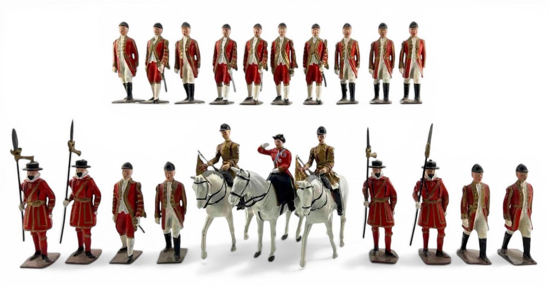 Britains Toy Soldiers, HM Queen Elizabeth II No. 2065 & State Coach Attendants No. 1475 (1 of 12)