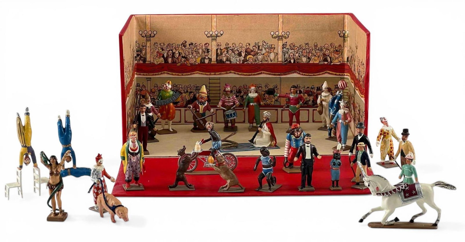 CBG Mignot "La Cirque" Miniature Circus Set, 24 Pieces, Many With Boxes (1 of 12)