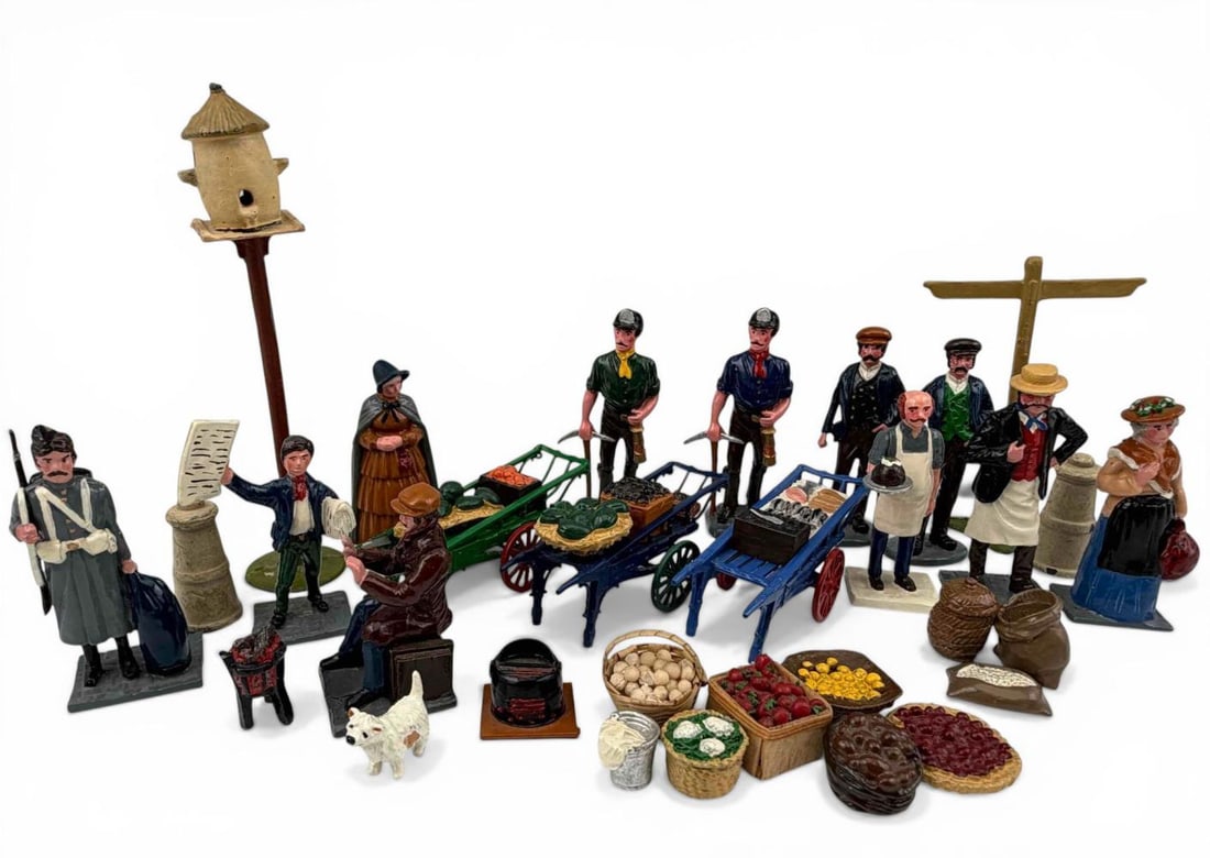 Trophy Miniatures, Town & Country, Victorian Era British Civilians, Street Merchants, Miners, (1 of 18)