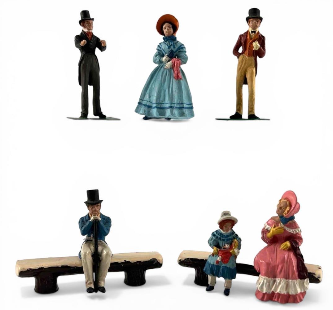 Preiser Hand Painted Miniature Figures, Biedermeier Bourgeois, For 1835 Train (1 of 11)